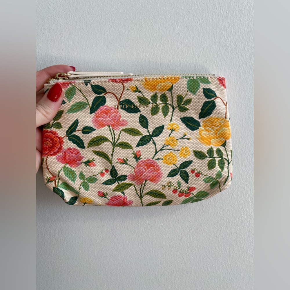 Rifle Paper Co Pouch in Roses Print